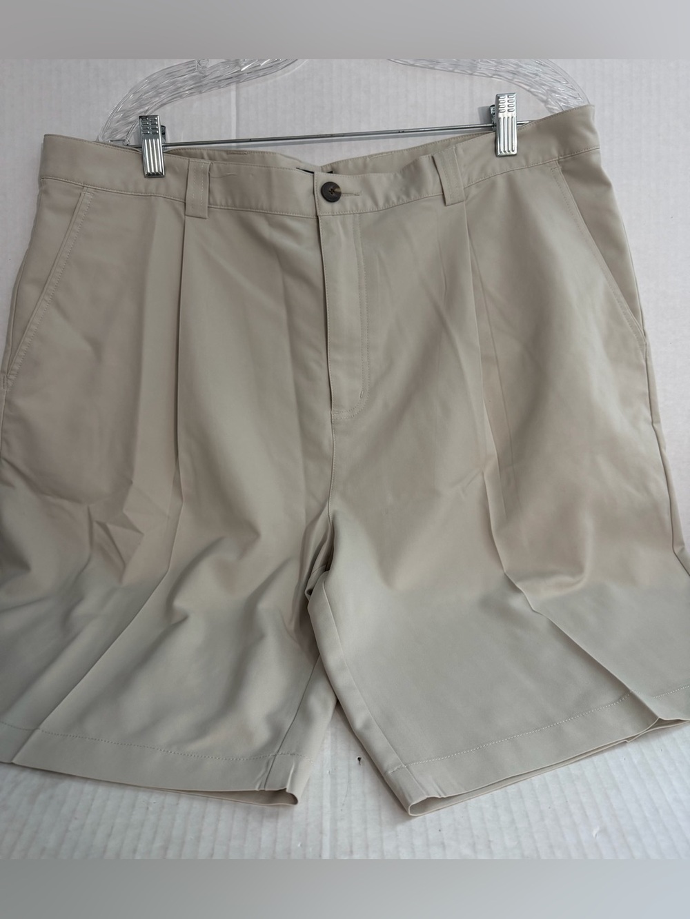 Adidas Men’s Beige Pleated Shorts